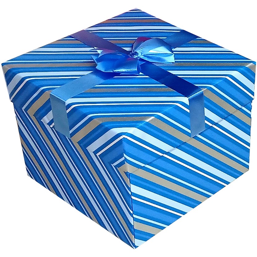Blues and Bites Chocolate & Snack 2-Layer Tower Explosion Box | Pop-Up Gift Hamper