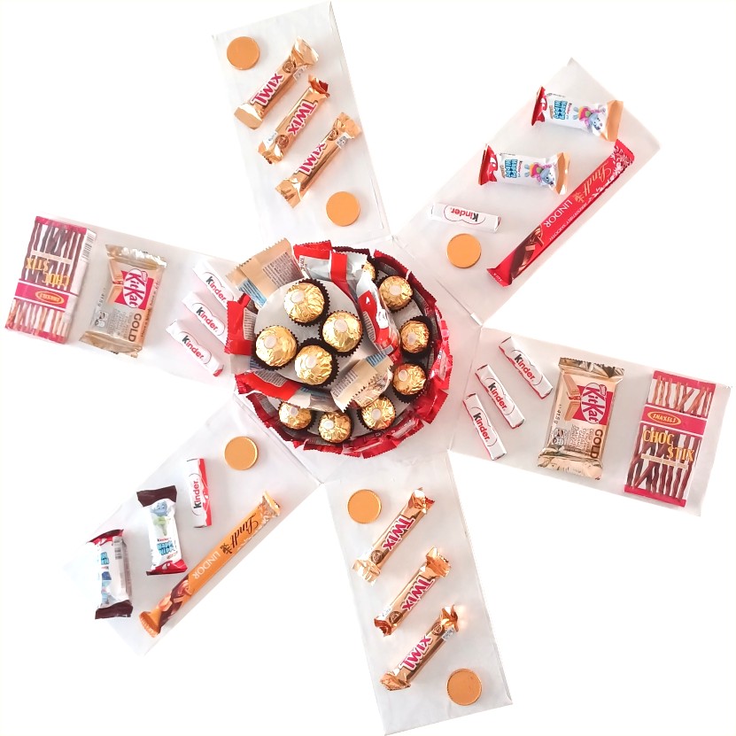 Grandeur Mega Chocolate Tower Explosion Box | Pop-Up Gift Hamper