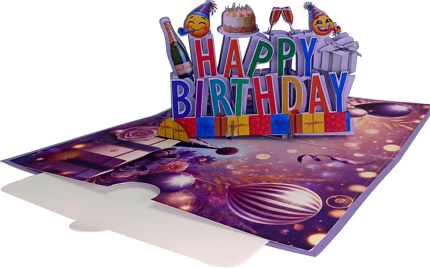 Word Mature Birthday 3D Pop-Up Greetings Card