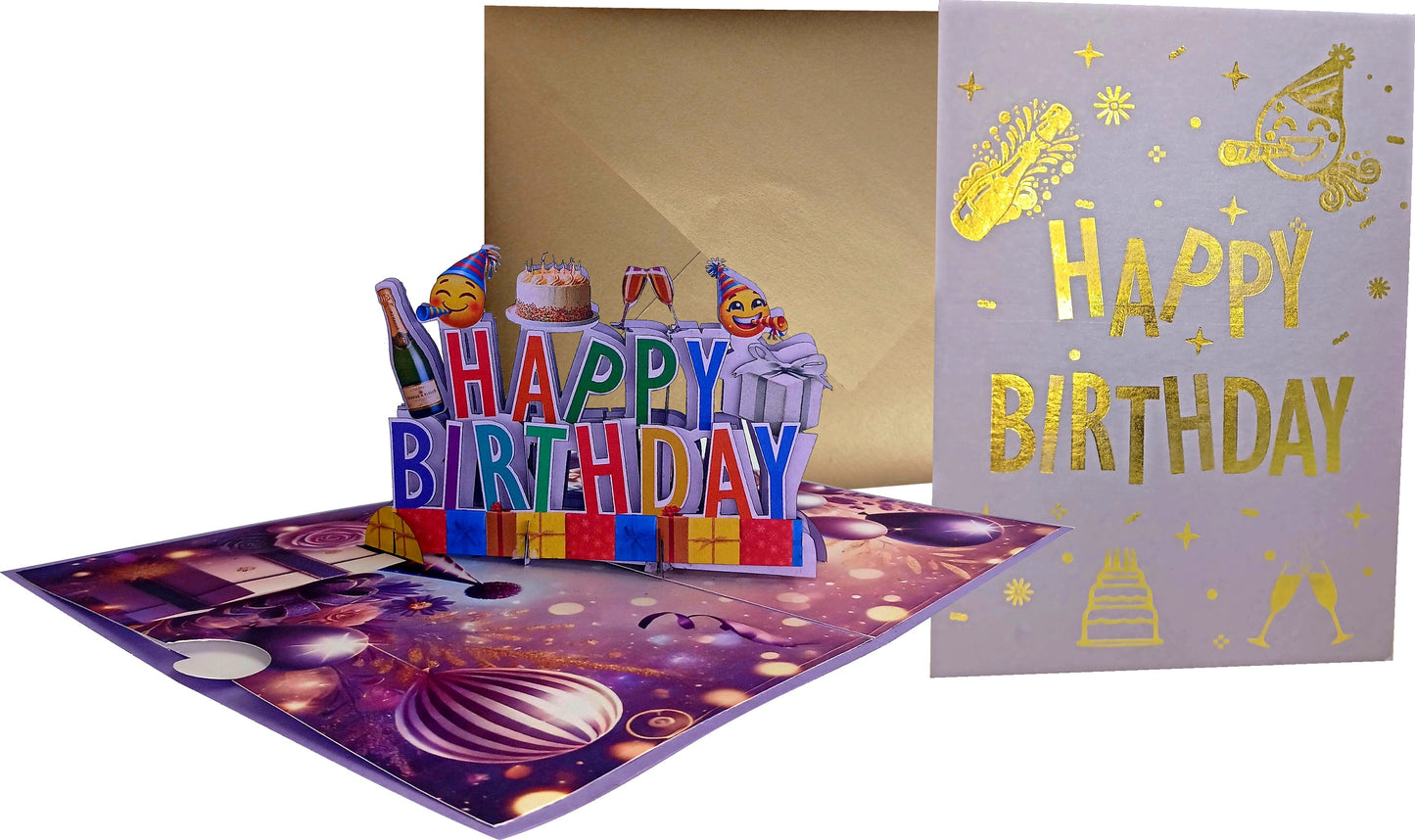 Word Mature Birthday 3D Pop-Up Greetings Card