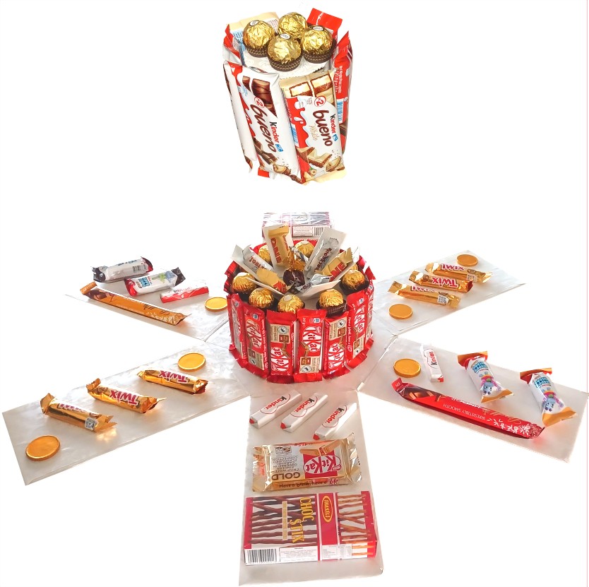 Grandeur Mega Chocolate Tower Explosion Box | Pop-Up Gift Hamper