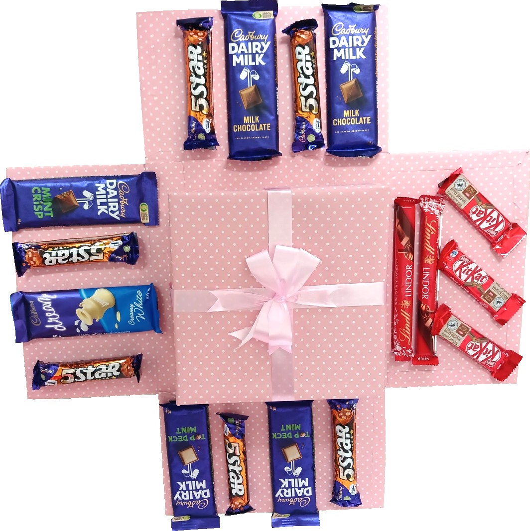 Pop-Up Gifts - Pink Chocolate Explosion Gift Box - Gift Hamper