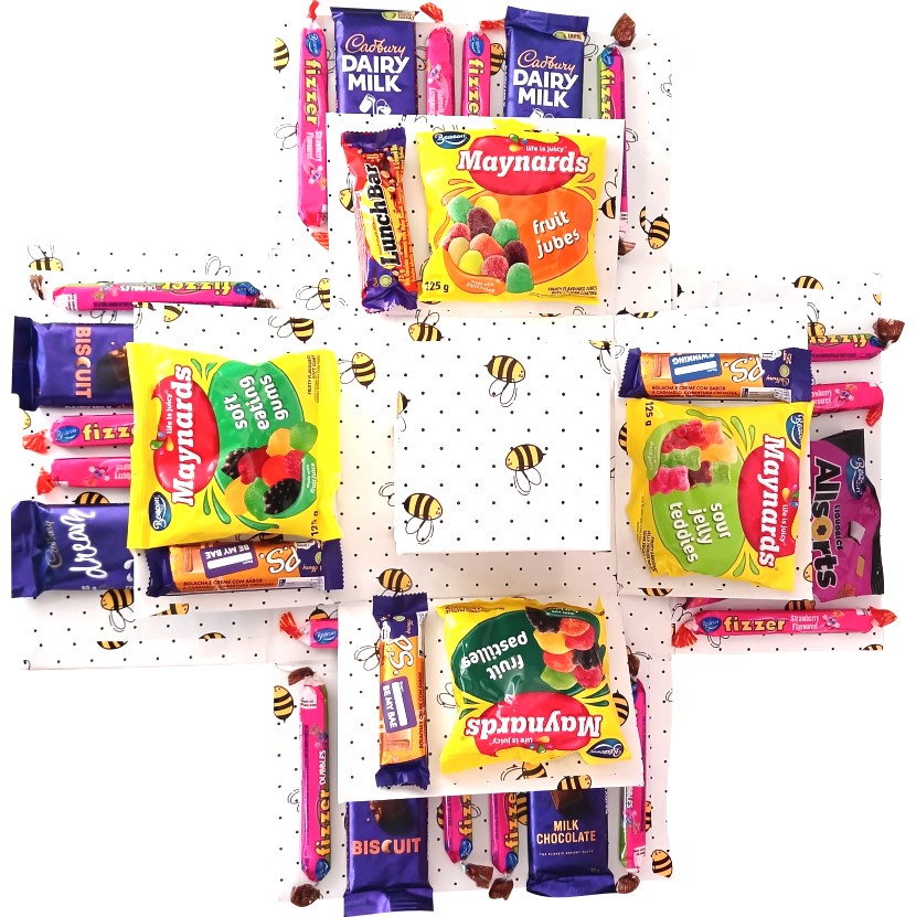 Bees Sweet & Chocolate Explosion Box | Pop-Up Gift Hamper