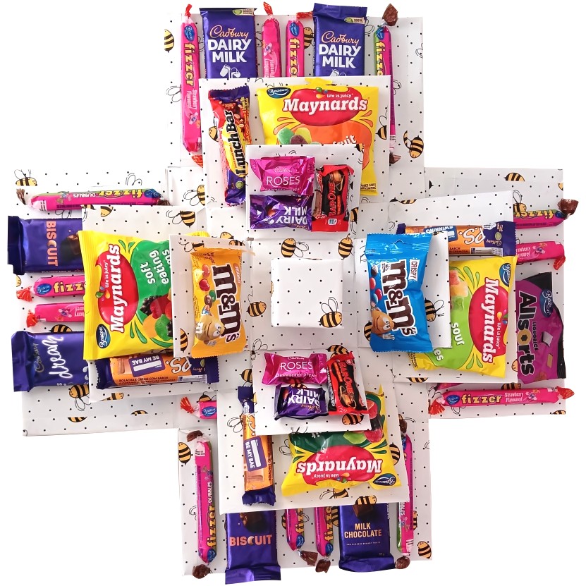Bees Sweet & Chocolate Explosion Box | Pop-Up Gift Hamper