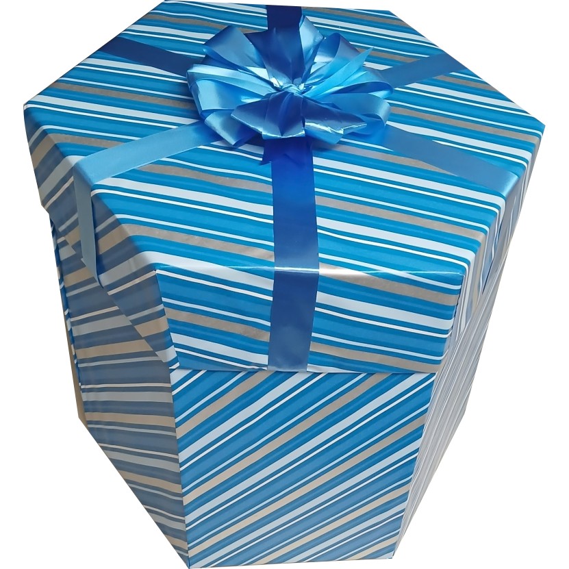 Blue Delight Large Teddy Explosion Box | Pop-Up Gift Hamper