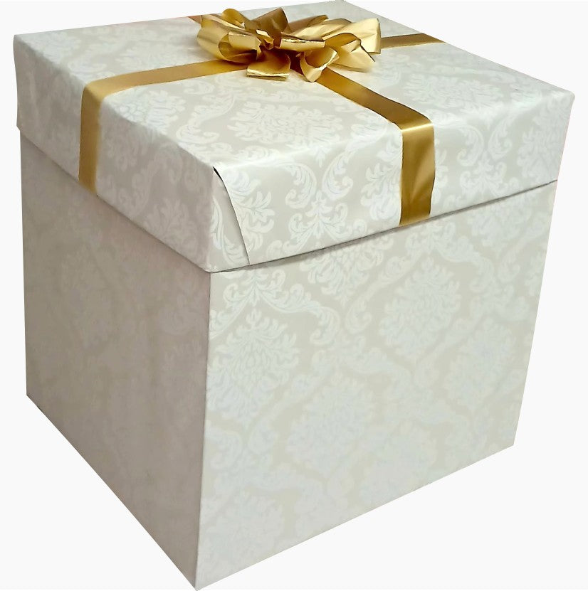 Elegant Reveal | Butterfly, Snack & Large Teddy Explosion Box |Gift Hamper