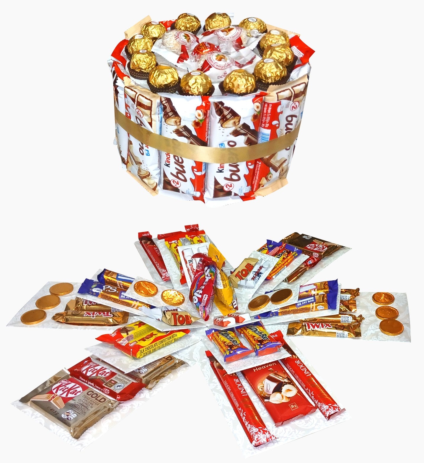 Sweet Elegance | 3 Layer Chocolate Tower Explosion Box | Gift Hamper