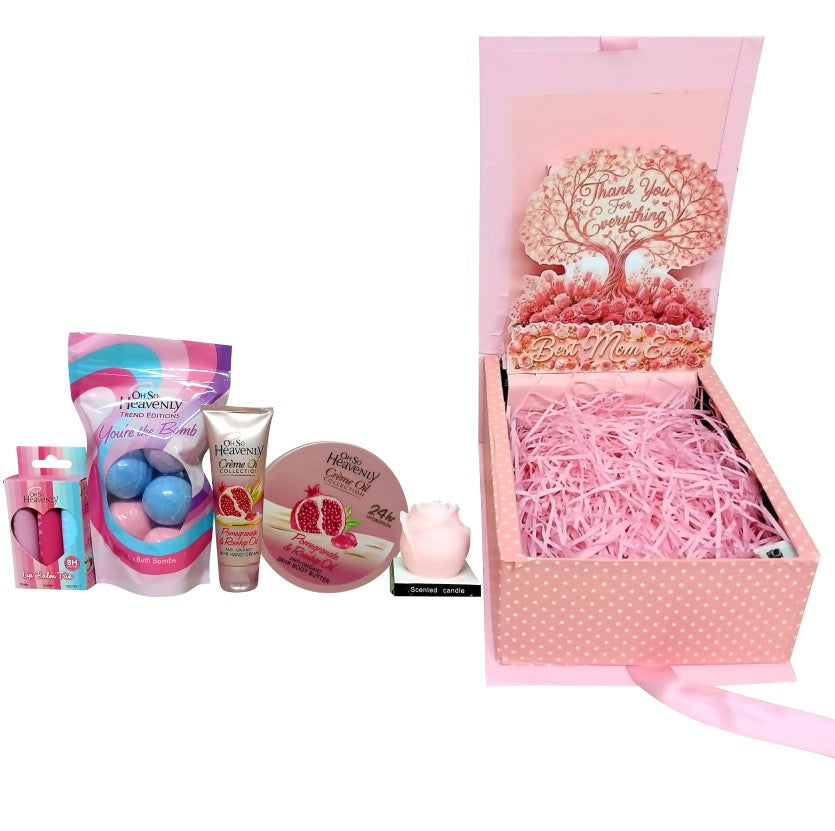 Best Mom Ever 3D LED Reveal Gift Hamper | Pamper & Self Care| Pop-Up Love