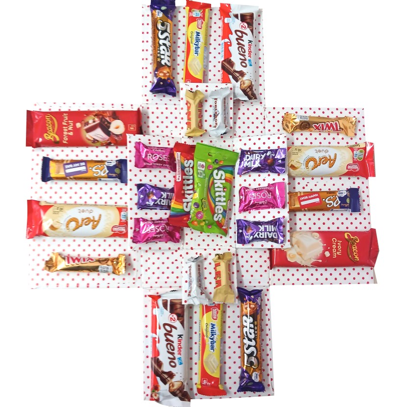 I Heart U | 2-layer Tower Explosion Box | Gift Hamper
