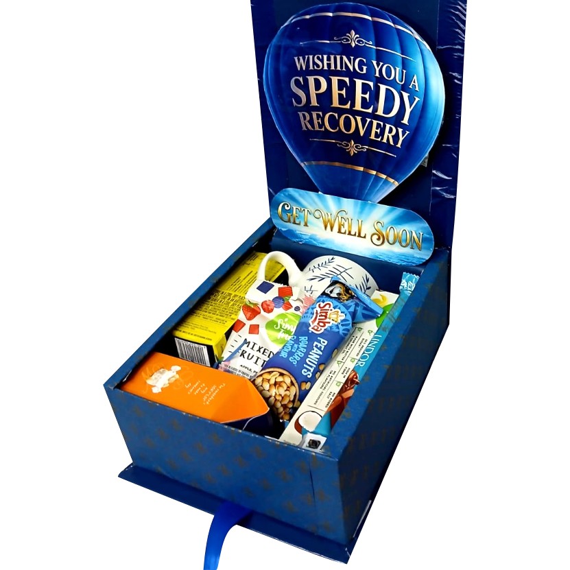 Get Well Soon Glow| 3D LED Reveal Gift Hamper | Comfort Treats | Pop-Up Love