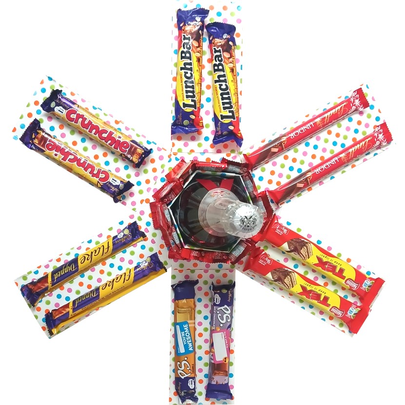 Party & Toast Pop| Non-Alcoholic Sparkling Wine & Choocolate Explosion Box | Pop-Up Gift Hamper
