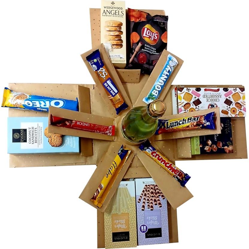 Signature Banquet| Luxury Snack & Sip 2-Layer Explosion Box | Gift Hamper