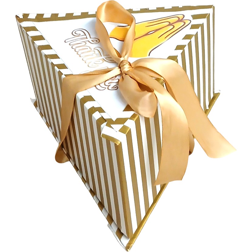 Triangle-Shaped Explosion Box | Thank You Gift Hamper | Pop Up Love