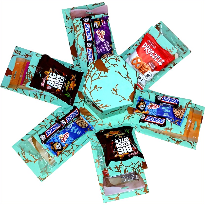 Biltong and Savoury Snacks Explosion Box | Pop-Up Gift Hamper