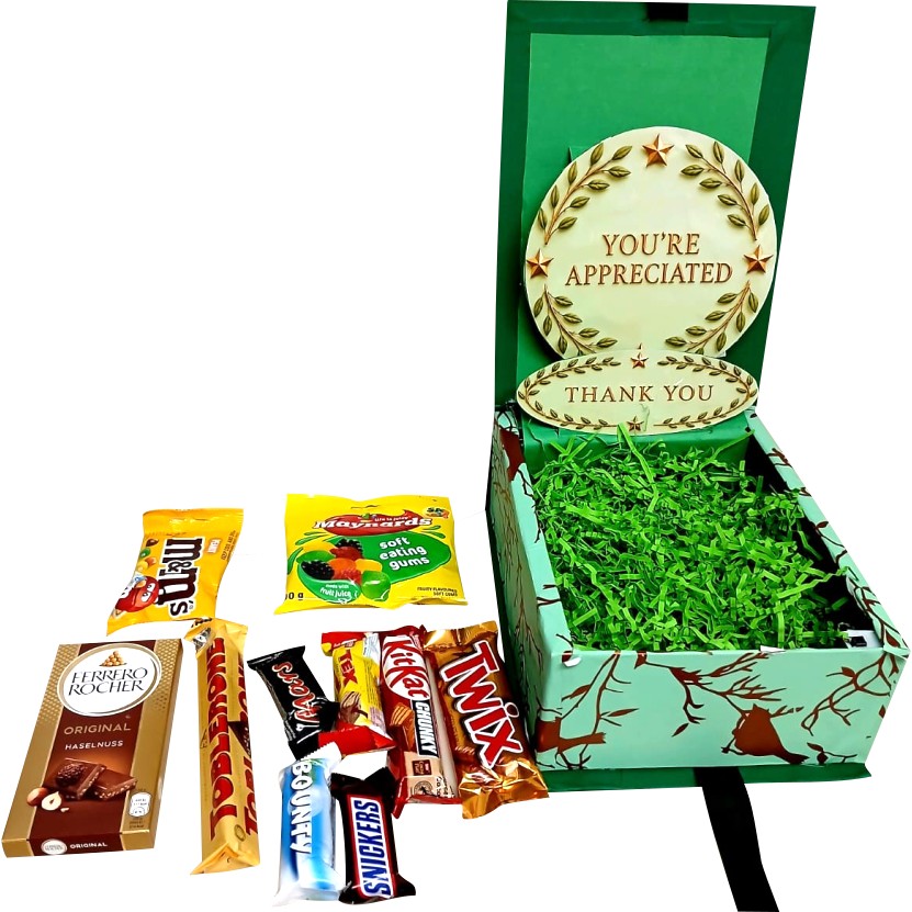 Thank You Glow| 3D LED Reveal chocolate | Choc and Treats | Pop-Up Love