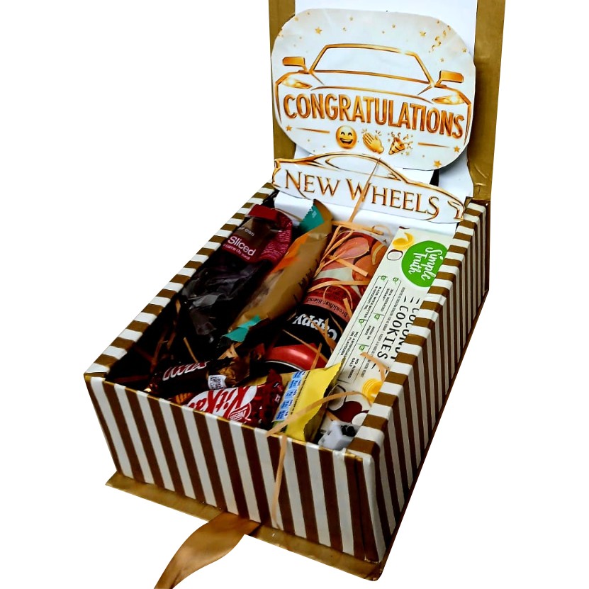 New Car Glow | 3D LED Reveal Gift Hamper | Celebration Treats | Pop-Up Love