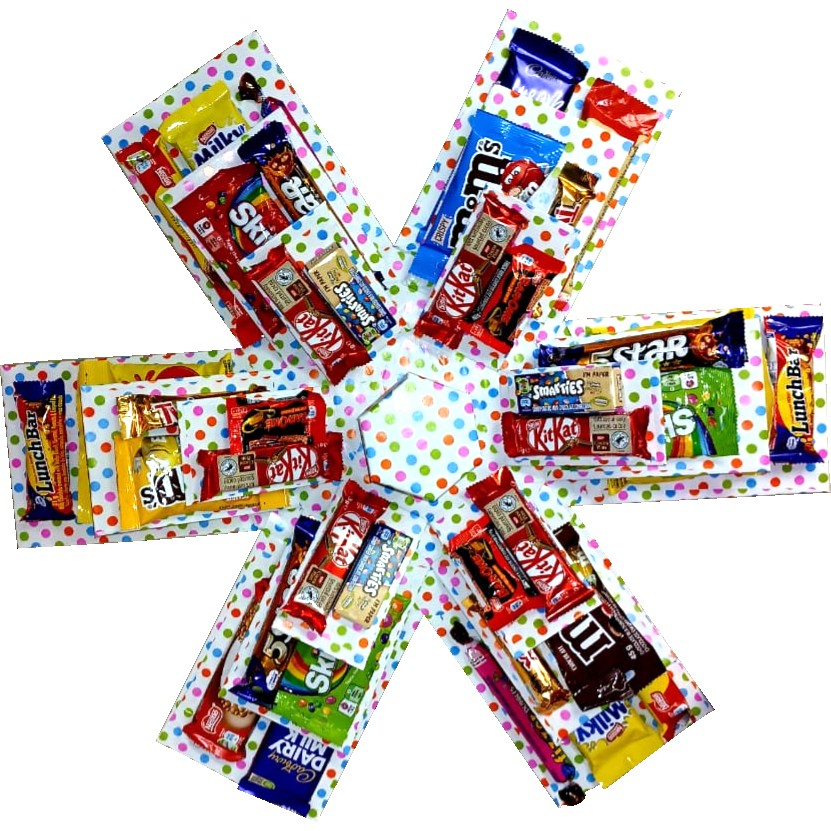 Hex of Happiness | 4 Layer Sweet & Chocolate Explosion Box |Gift Hamper