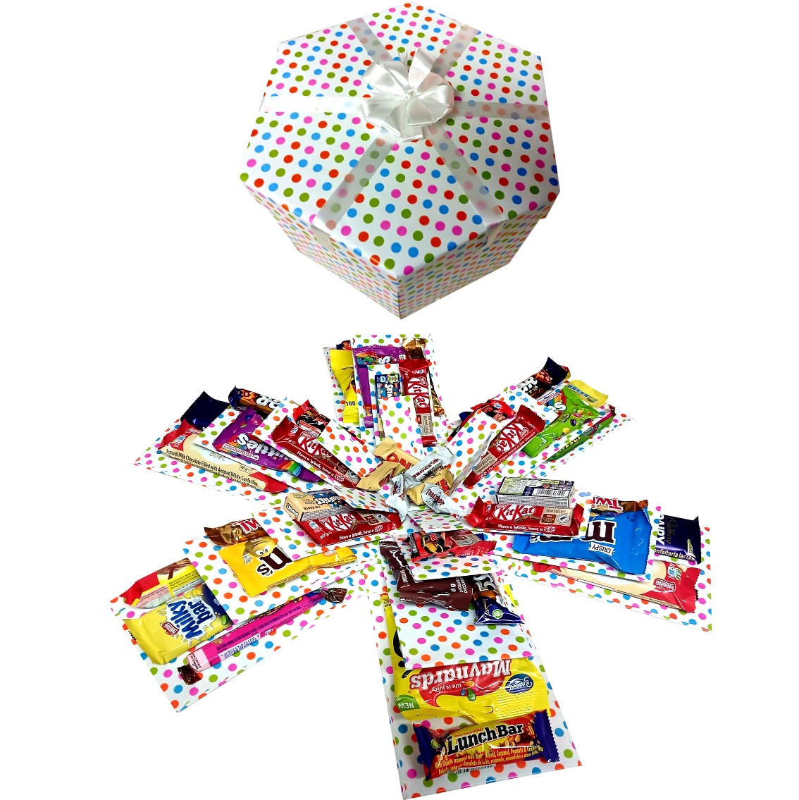 Hex of Happiness | 4 Layer Sweet & Chocolate Explosion Box |Gift Hamper