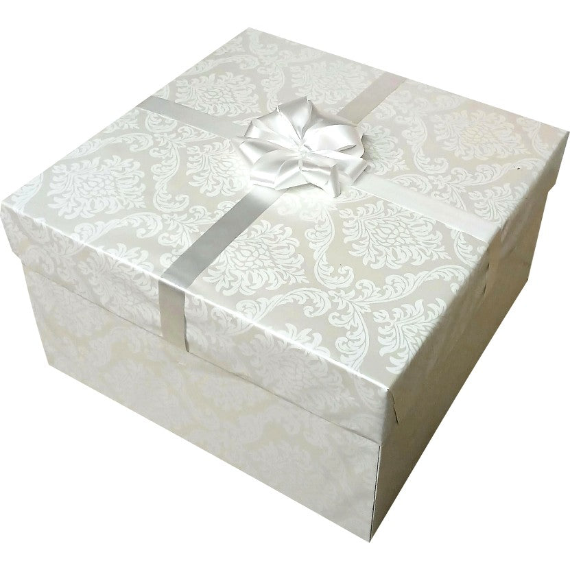 White Love | Forever flower & Chocolate 2-Layer Explosion Box | Gift Hamper