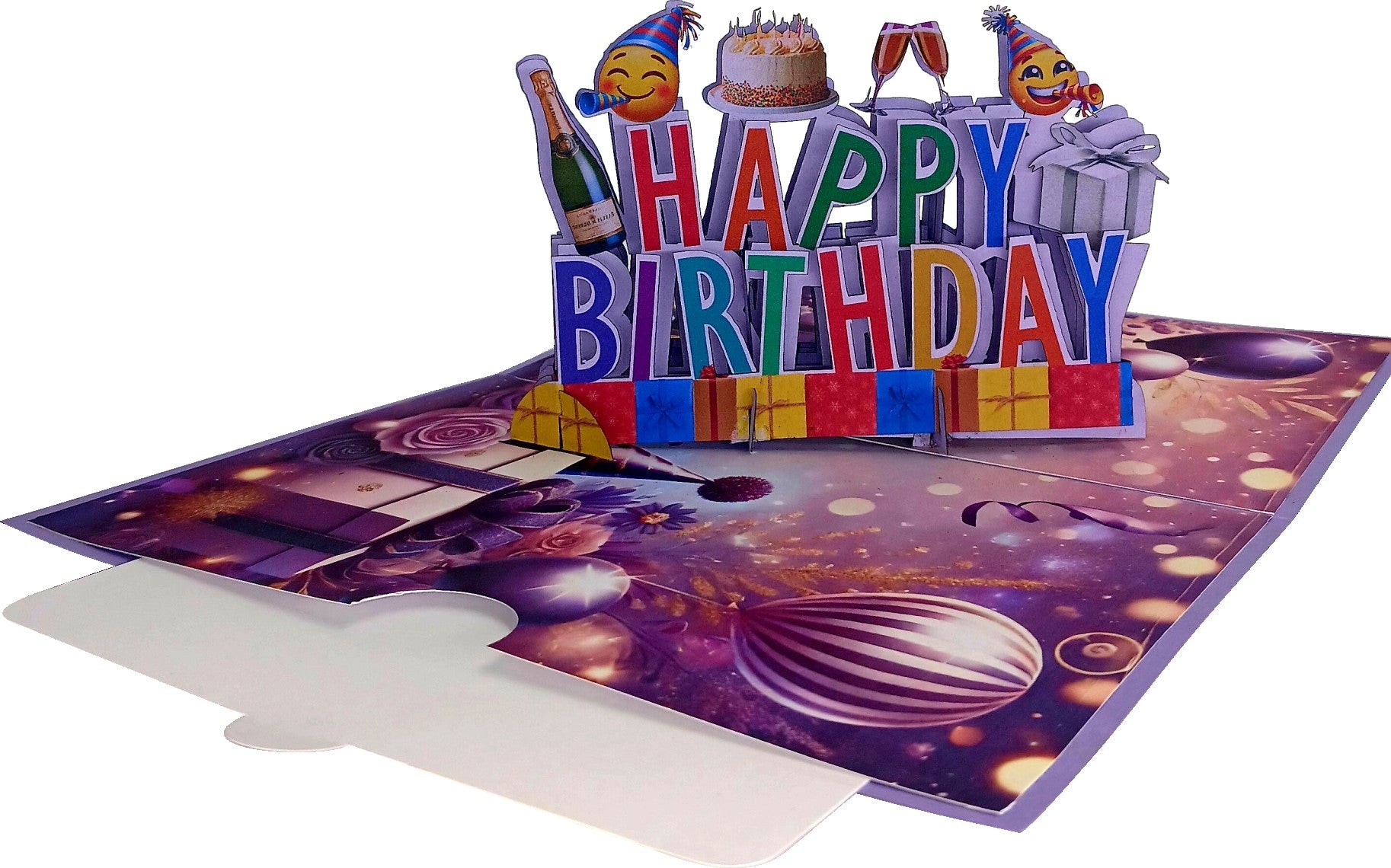 Word Mature Birthday 3D Pop-Up Greetings Card
