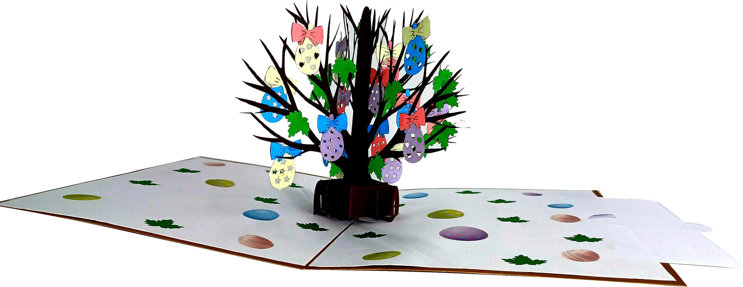 Easter Egg Tree 3D Pop-Up Greetings Card