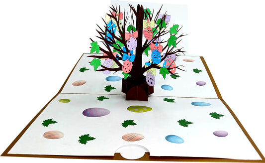 Easter Egg Tree 3D Pop-Up Greetings Card