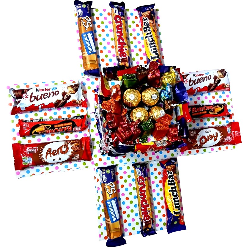 Sweet Symphony 1-Layer Explosion Box | Pop-Up Gift Hamper