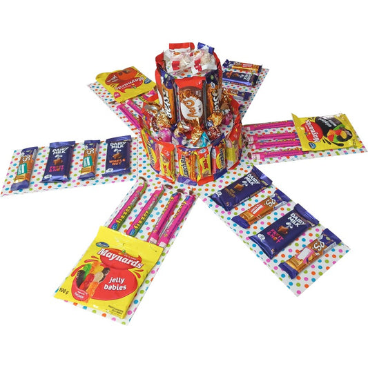 ChocoBurst Mega Chocolate Tower Explosion Box | Pop-Up Gift Hamper
