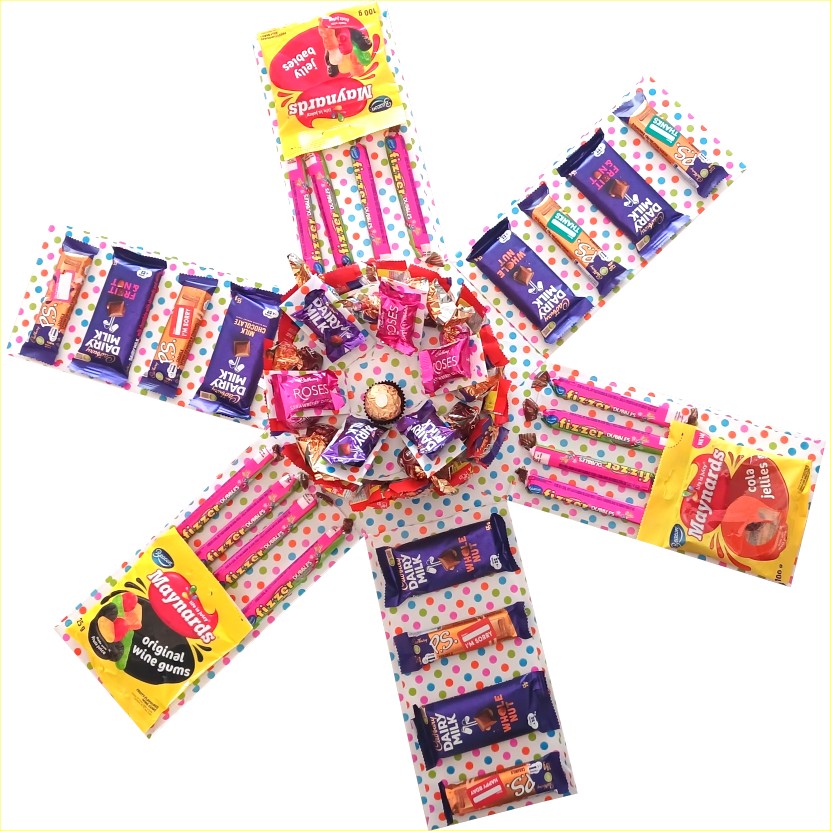 ChocoBurst Mega Chocolate Tower Explosion Box | Pop-Up Gift Hamper