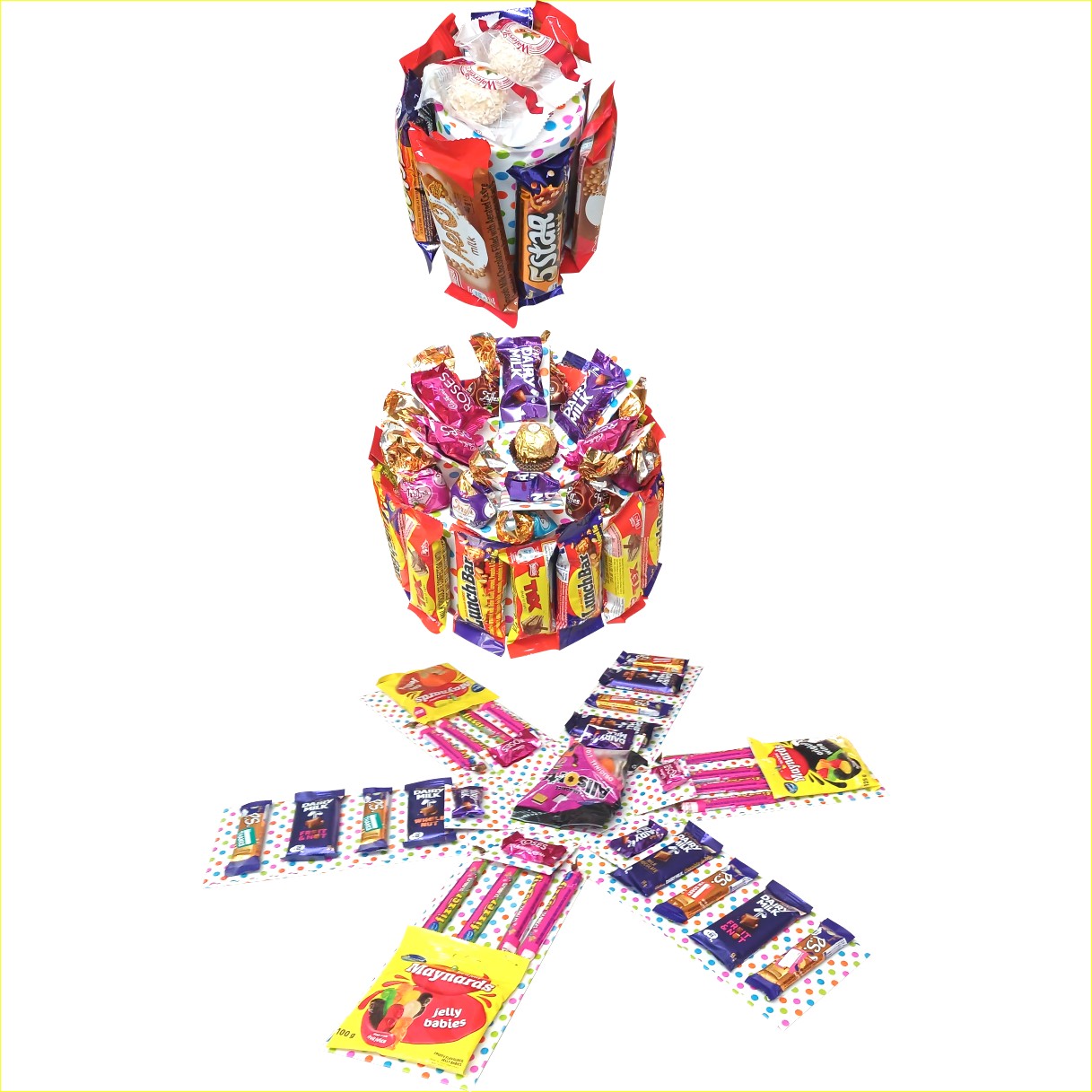 ChocoBurst | 3-Layer Mega Chocolate Tower Explosion Box | Gift Hamper