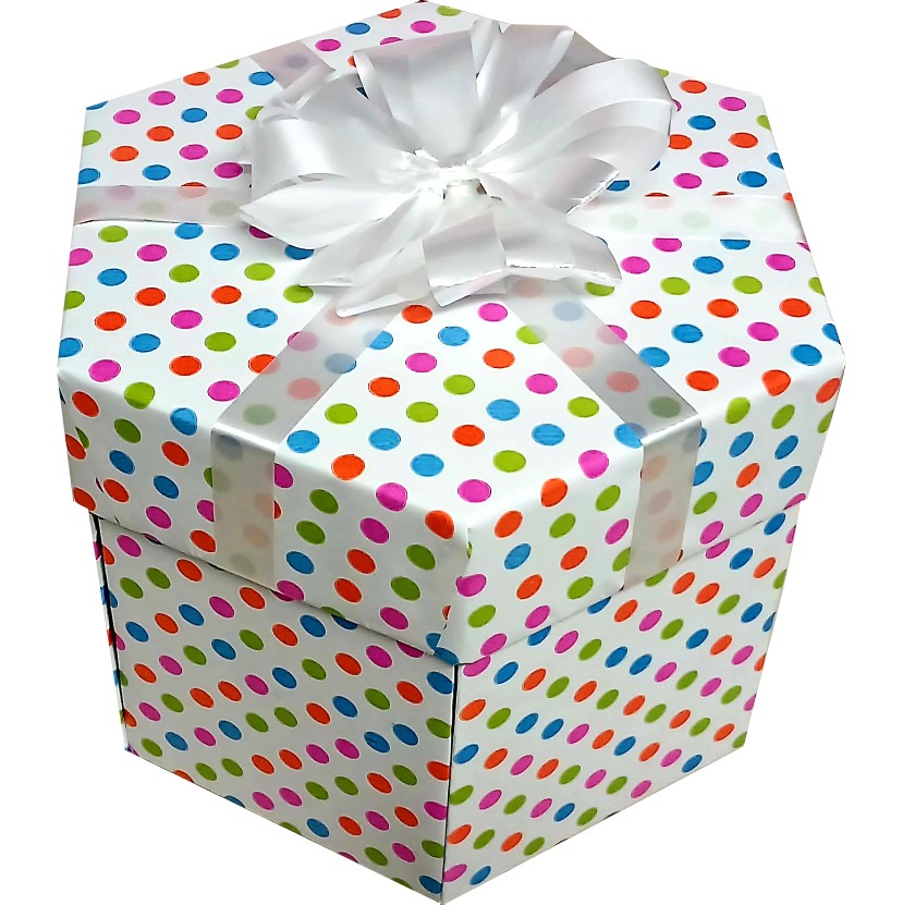 Hex of Happiness Mini | 3-Layer Sweet & Chocolate Explosion Box | Gift Hamper