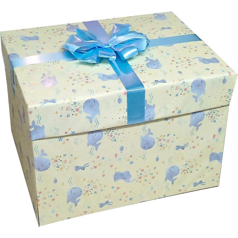 Blue Prince Cradle Baby Shower Explosion Box | Pop-Up Gift Hamper