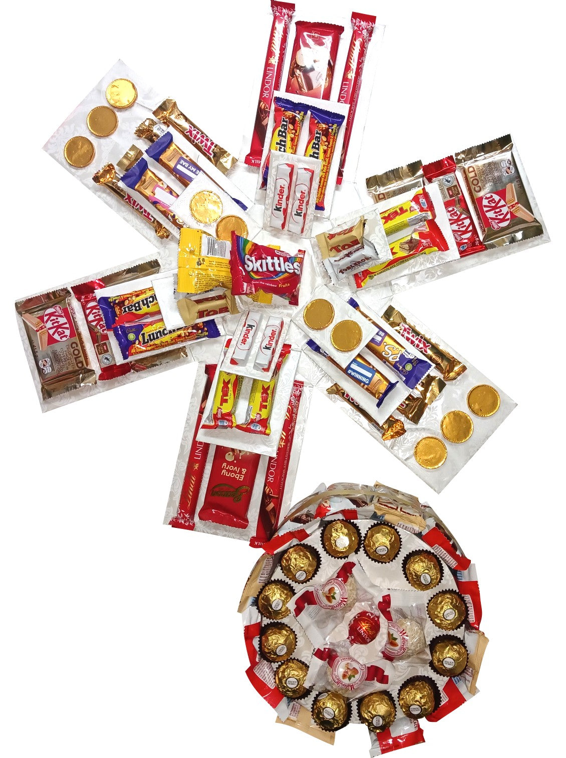 Sweet Elegance | 3 Layer Chocolate Tower Explosion Box | Gift Hamper