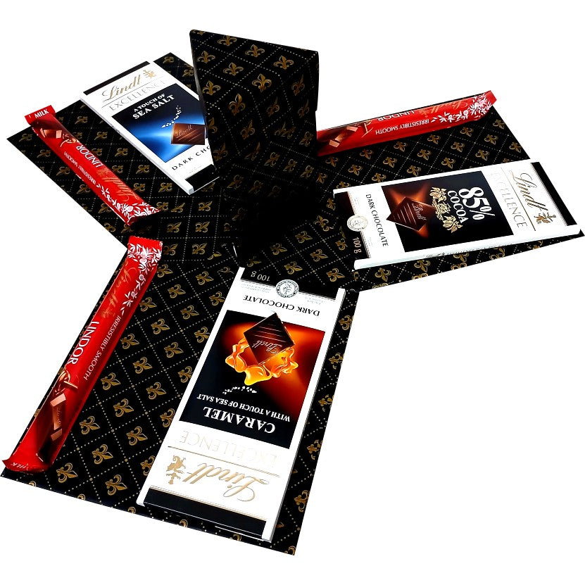 Tri-Elite | 2-layer Luxe Chocolate Explosion Box | Pop-Up Gift Hamper