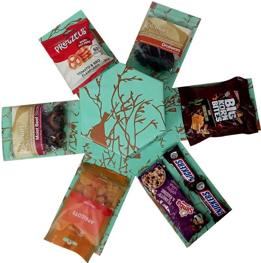 Biltong and Savoury Snacks Mini | 2-layer Explosion Box | Gift Hamper
