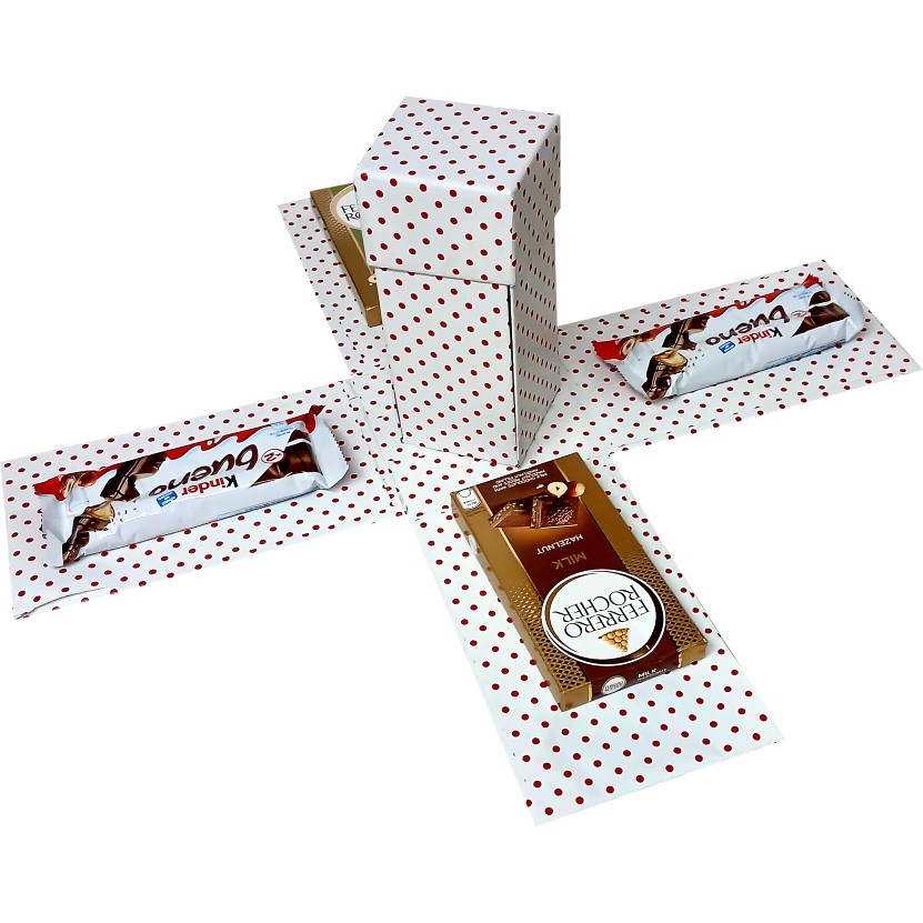 Luxe Love | 2-layer Luxe Chocolate Explosion Box | Pop-Up Gift Hamper