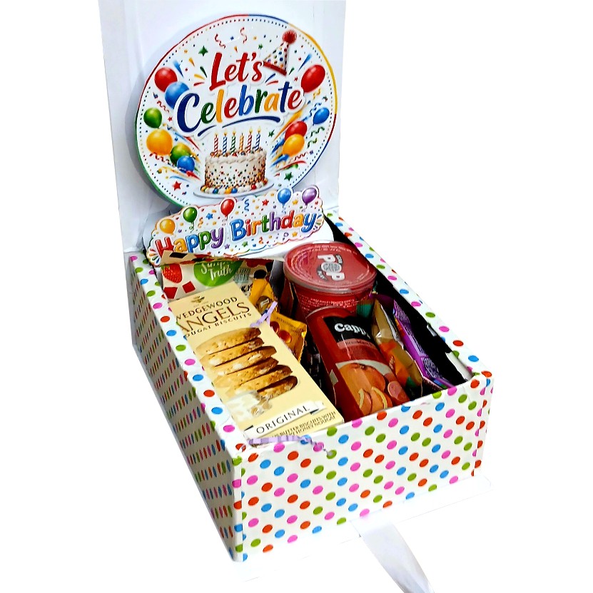 Birthday Glow |3D LED Reveal Gift Hamper| Beverage & Snacks | Pop-Up Love