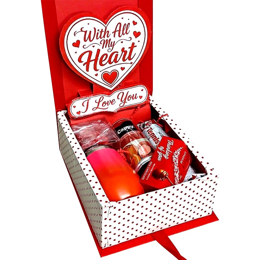 Love glow | 3D LED Reveal Gift Hamper |Candle & Comfort | Pop-Up Love