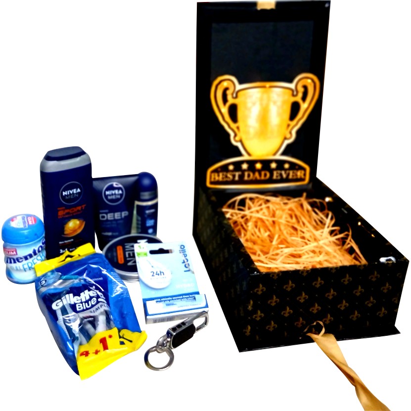 Best Dad Glow 3D LED Reveal Gift Hamper | Self Care Essentials | Pop-Up Love