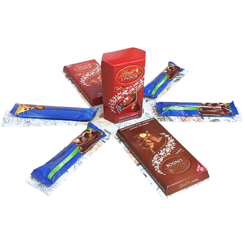 Sweet Swiss Dreams 1-layer chocolate gift box | Pop-Up Gift Hamper