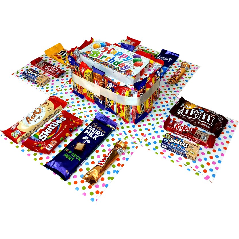 Birthday Blitz 2-layer Chocolate Explosion Box | Pop-Up Gift Hamper