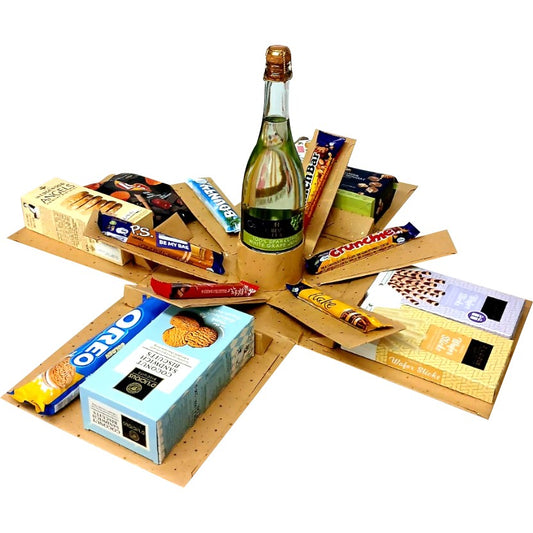 Signature Banquet| Luxury Snack &  Sip 2-Layer Explosion Box | Gift Hamper