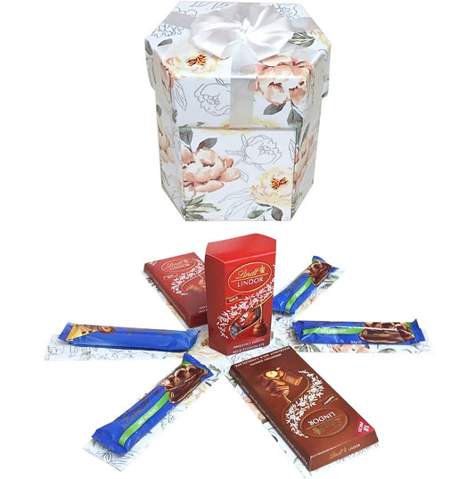 Sweet Swiss Dreams 1-layer chocolate gift box | Pop-Up Gift Hamper