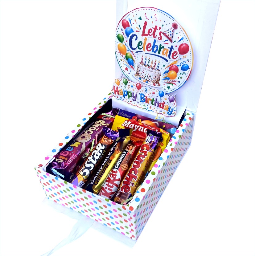 Birthday Glow 3D LED Reveal Gift Hamper |Celebration Treats | Pop-Up Love