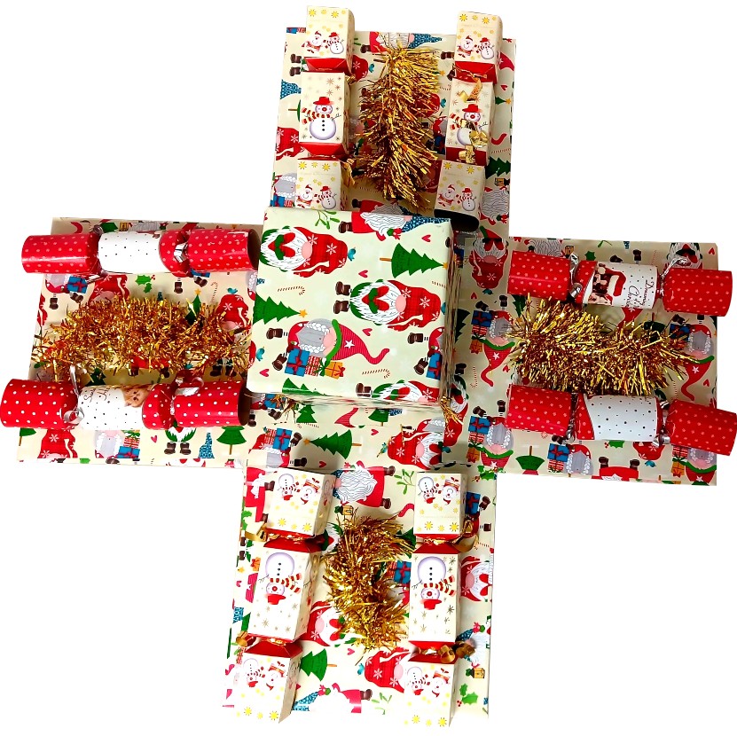 Deluxe Christmas Reveal 2 Layer Explosion Box | Pop-Up Gift Hamper