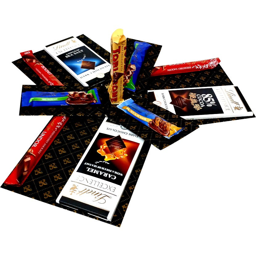 Tri-Elite | 2-layer Luxe Chocolate Explosion Box | Pop-Up Gift Hamper