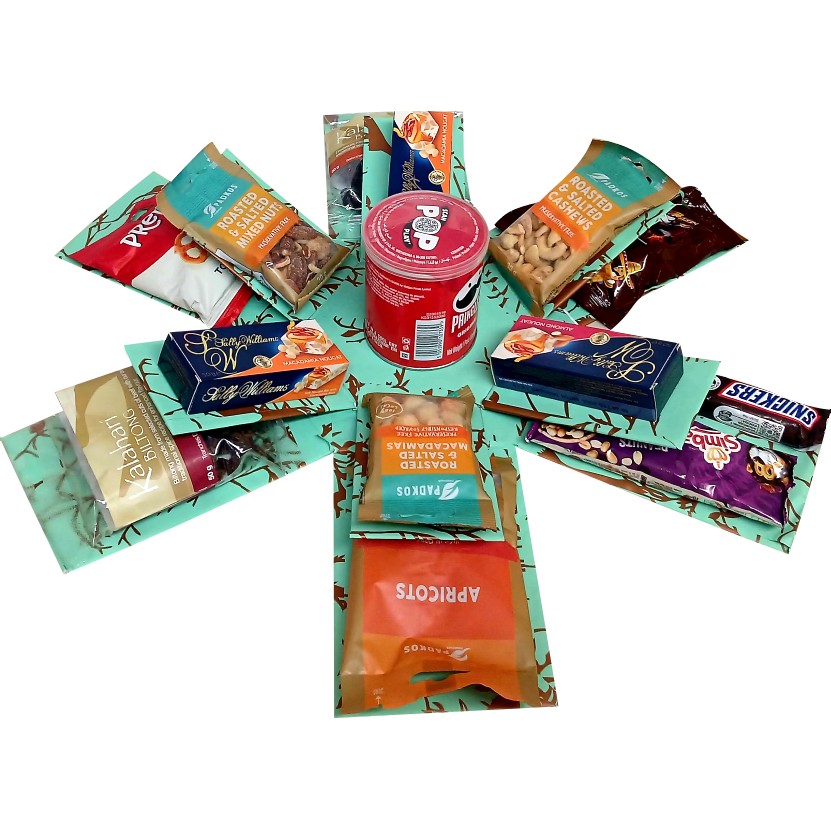 Biltong and Savoury Snacks Mini | 2-layer Explosion Box | Gift Hamper