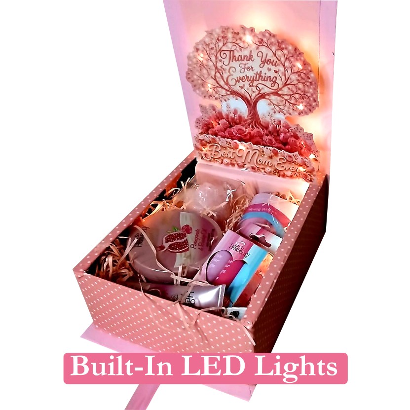 Best Mom Ever 3D LED Reveal Gift Hamper | Pamper & Self Care| Pop-Up Love