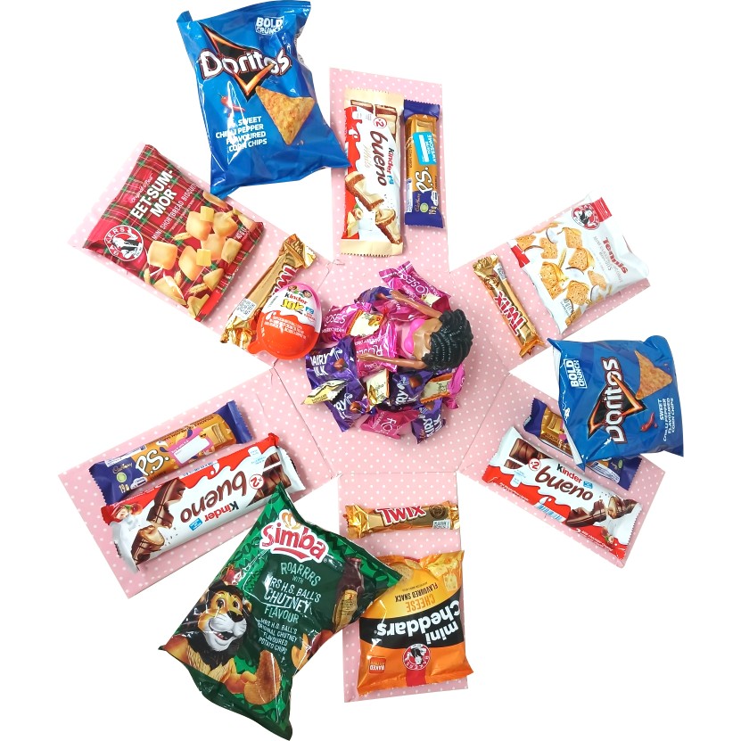 Sweet Mermaid 2-layer toy and chocolate gift box | Pop-Up Gift Hamper