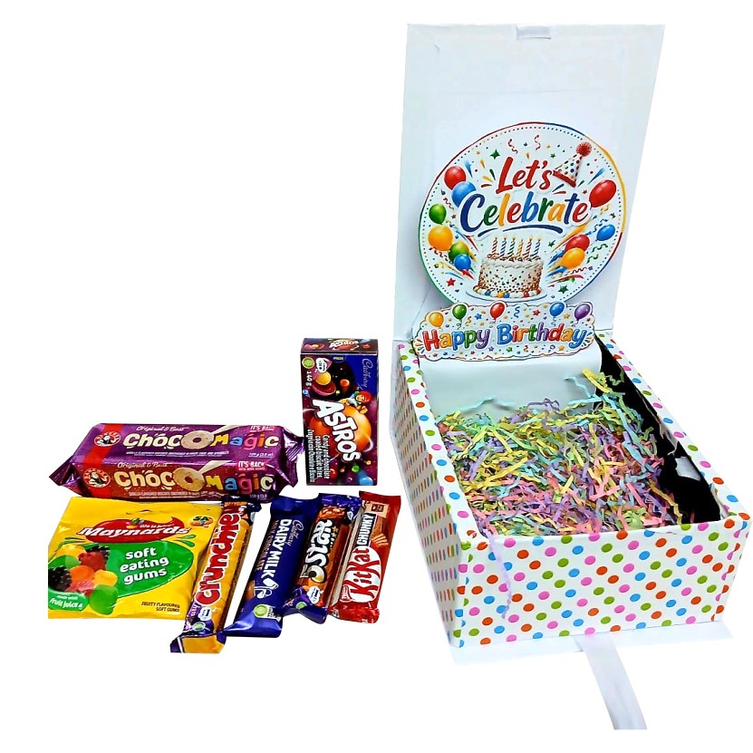 Birthday Glow 3D LED Reveal Gift Hamper |Celebration Treats | Pop-Up Love